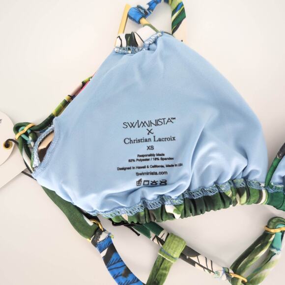 Swiminista x Christian Lacroix Sexy Bikini Top Jardin Exo'Chic - Size XS - NWT - Picture 7 of 15